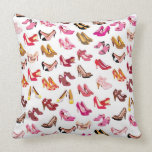 Cute fashion stiletto heals retro pattern pillows