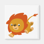 Cute Fast Cartoon Lion Magnet magnets