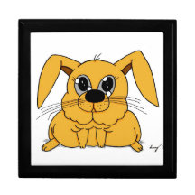 Cute Fat Bunny Keepsake Box