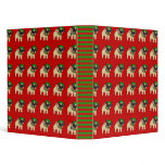 Cute Fawn Pug Christmas Binder