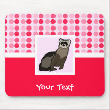 Cute Ferret Mouse Pads
