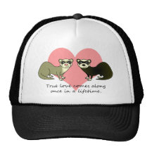 Cute Ferrets True Love Trucker Hat
