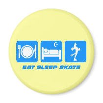 Cute figure skating magnets