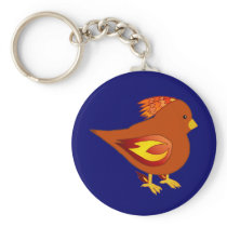cute fire bird keychains