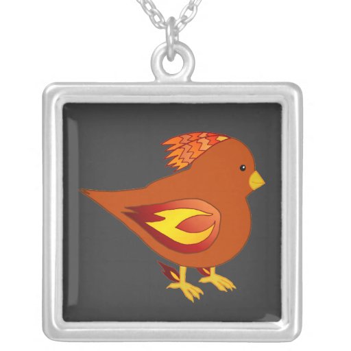 Cute fire bird necklaces