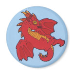 Cute Firedrake Dragon Fridge Magnets