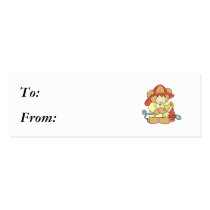 Cute Fireman Firefighter Bear business cards