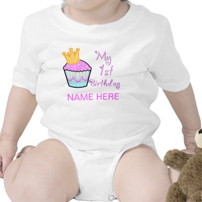 Cute First Birthday Baby Bodysuits