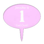 Cute First Birthday Girl Cake Topper