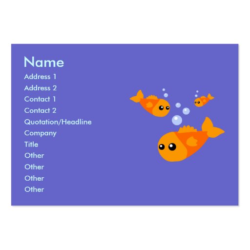 Cute Fish Business Cards