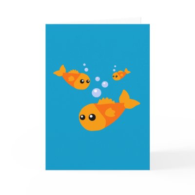 Cute Fish Greeting Cards by toxiferous