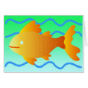 Cute Fish Card Blank Personalize