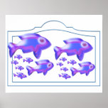 Cute Fish Family Poster