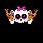 Cute Flaming Skull t-shirts