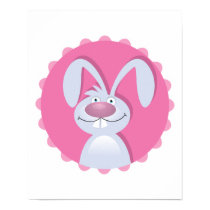 cute floppy ears bunny rabbit posters