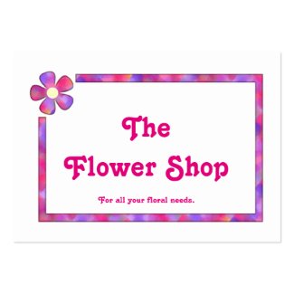 Cute Floral Business Cards