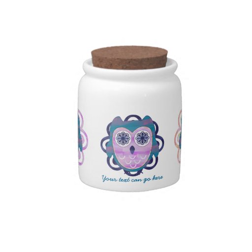 Cute Floral Owl Candy Dishes
