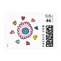 Cute Flower and Hearts stamps