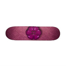 Cute Flower Button Skate Board