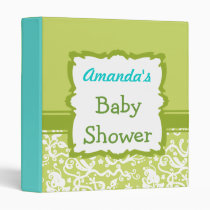 Cute Flower Cactus Baby Shower Binder binders