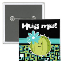 Cute Flower Cactus buttons