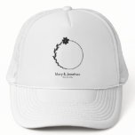 CUTE FLOWER MONOGRAM LETTER O BLACK hats