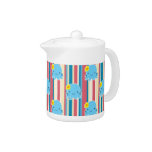 Cute Flower Octopus Stripes Pattern
