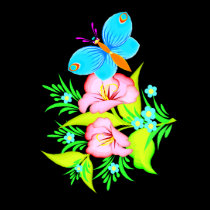 Cute Flowers & A Butterfly t-shirts by mickeyelvis128 Cute Flowers & A Butterfly t-shirts