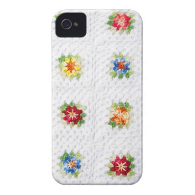 Cute Flowers Plaid Case-Mate iPhone 4 Case