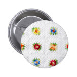 Cute Flowers Plaid Pins