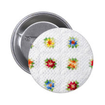Cute Flowers Plaid Pins