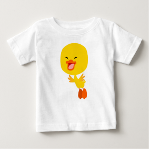 Cute Flying Cartoon Duckling Baby T-Shirt