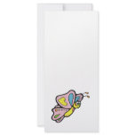 cute flying pastel butterfly rack cards