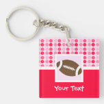 Cute Football Acrylic Key Chain