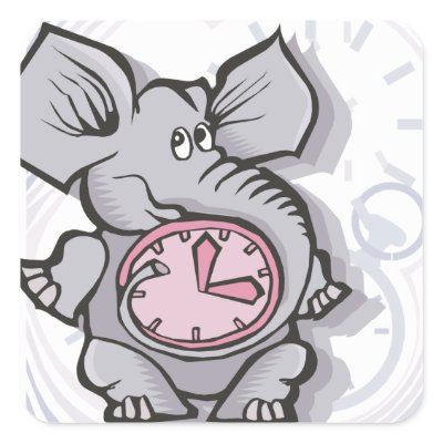 cute forgetful elephant stickers Zazzle_sticker cute forgetful elephant stickers Zazzle_sticker