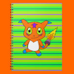 Cute fox-monster notebooks