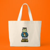 cute frankenstein monster with kitty cat bags