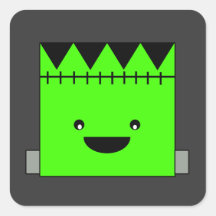 Cute Frankenstein Square Stickers