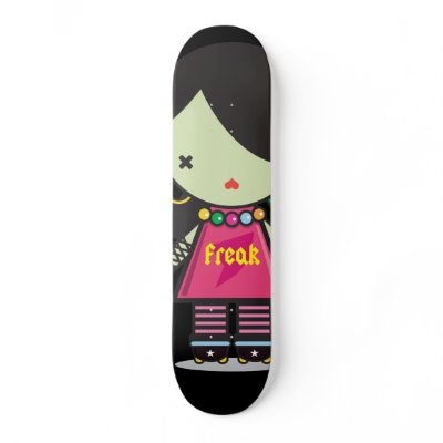 cute freak skateboard by thecuteinstitute