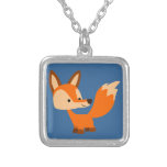 Cute Friendly Cartoon Fox Necklace