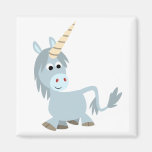 Cute Friendly Cartoon Unicorn Magnet magnets