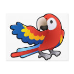 cute friendly Macaw Parrot Post Cards