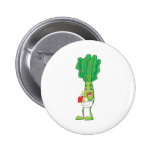 Cute Friendly Veggie Waiter Button