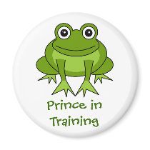 Cute Frog Cartoon - Prince in Training Magnet