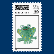 Cute Frog Custom Postage stamps