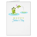 Cute Frog Hoppy Happy Father's Day card