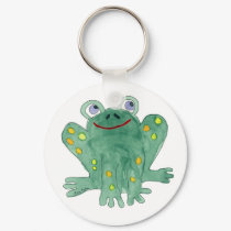 Cute Frog Keychain by ginyhogan Cute Frog Keychain