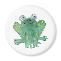 Cute Frog Magnet by ginyhogan Cute Frog Magnet