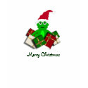 Cute Frog Merry Christmas Tshirt by HolidayFun Cute Frog Merry Christmas Tshirt