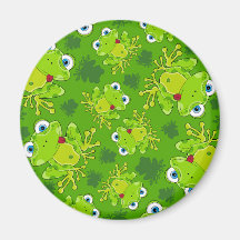 Cute Frog Patterned Magnet